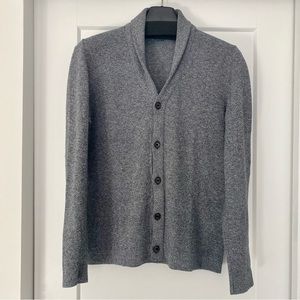 Eleventy Cotton Shawl Collar Cardigan